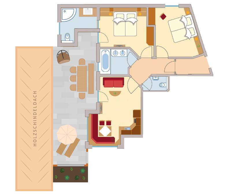  Appartement Schönjoch
(2 Schlafzimmer)