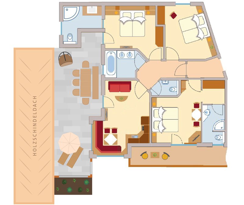  Appartement Schönjoch
(3 Schlafzimmer)